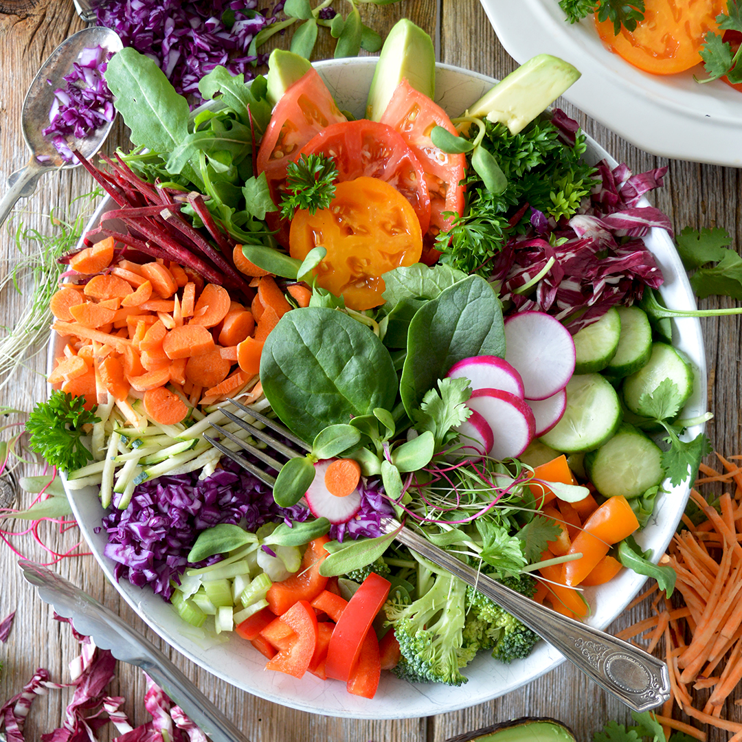 Hay que comer frutas y verduras para estar fuertes