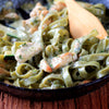 Pasta con pollo y jengibre