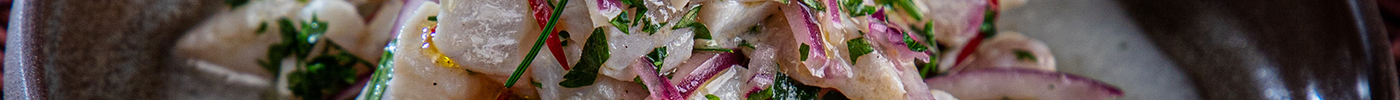 Ceviche con leche de coco