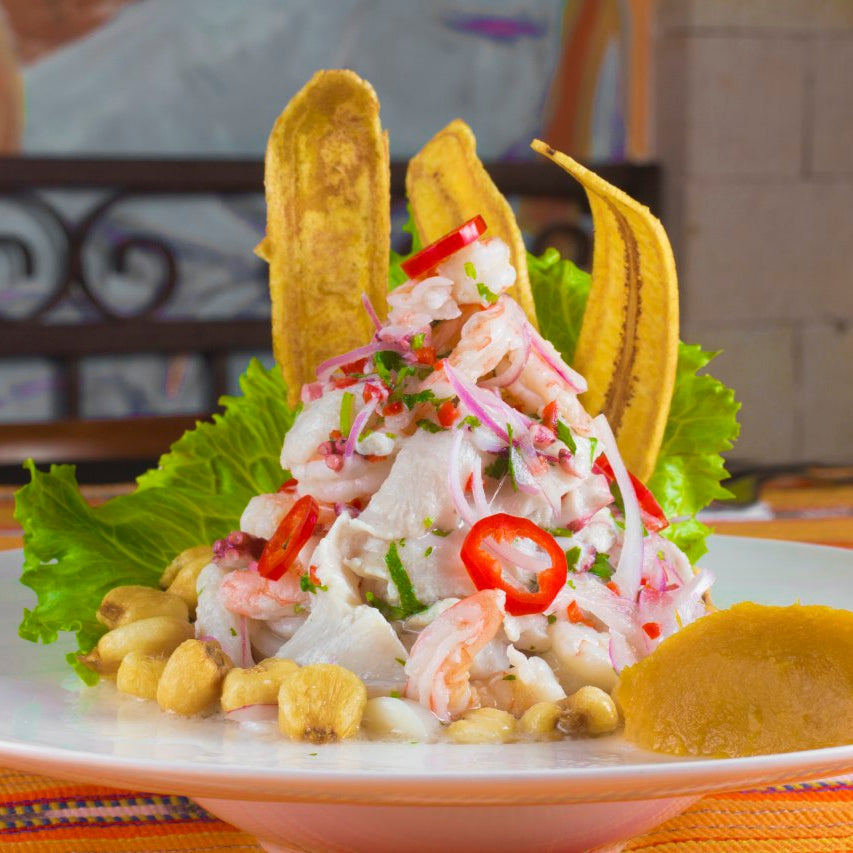 Ceviche en leche de almejas