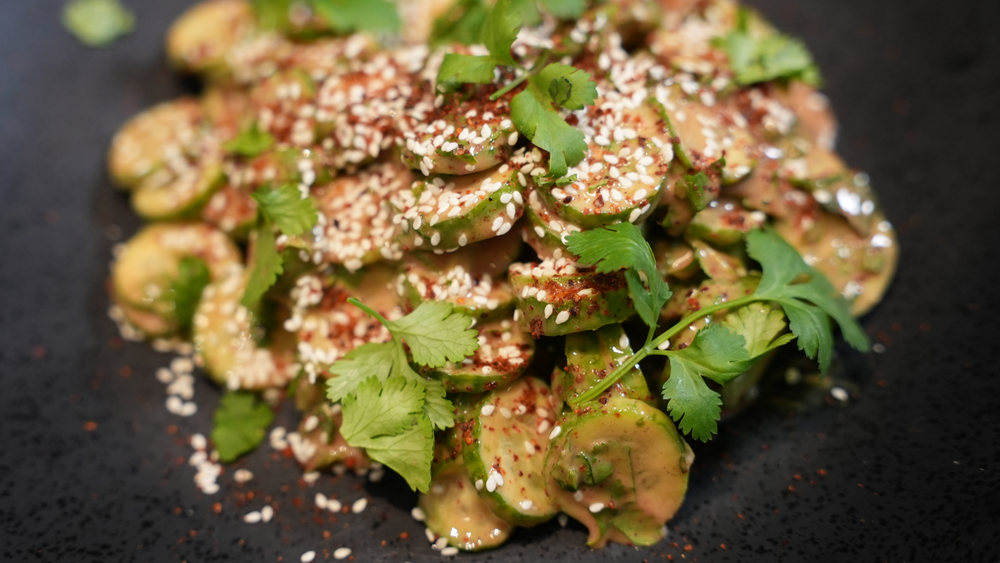 Cucumber Salad with Asian-Style Dressing