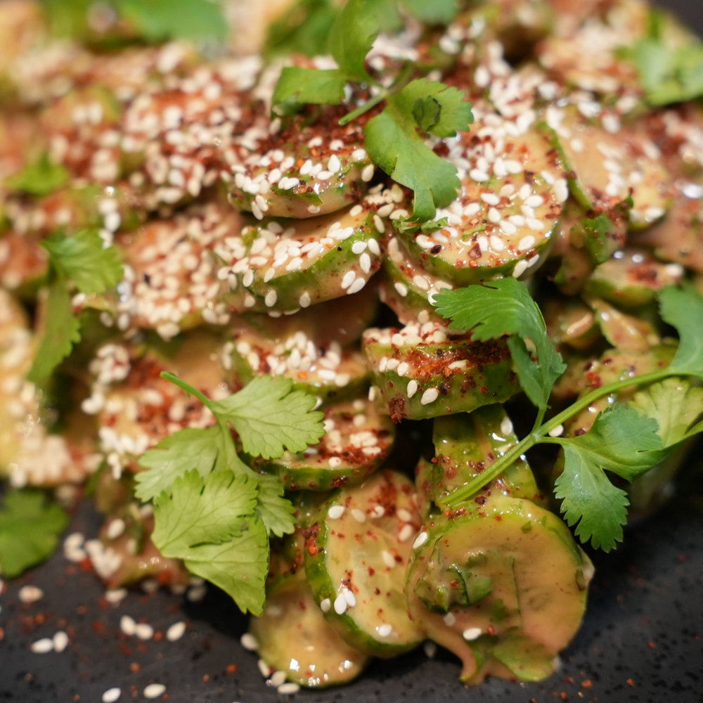 Cucumber Salad with Asian-Style Dressing