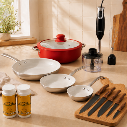 Chef James Complete Kitchen Cookware & Prep Bundle- Siéntese Quien Pueda Exclusive