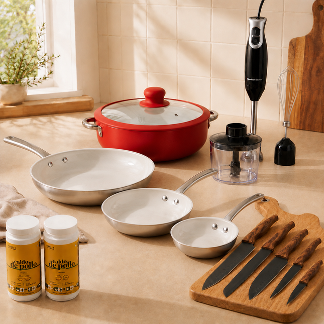 Chef James Complete Kitchen Cookware & Prep Bundle- Siéntese Quien Pueda Exclusive