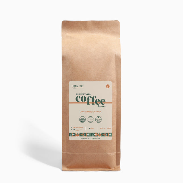 Mushroom Coffee Fusion - Lion’s Mane & Chaga 16oz
