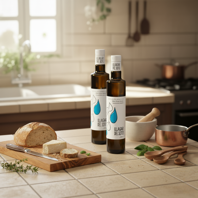 2 Bottles of Lagar del Soto EVOO Manzanilla Cacereña (Chef James' Private Reserve)