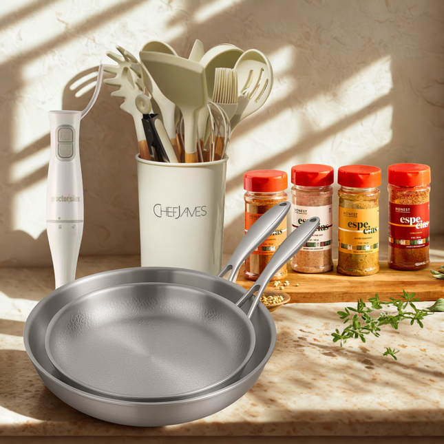 Preventa Exclusiva TV: Sartenes de Titanio + Cocina Completa by Chef James