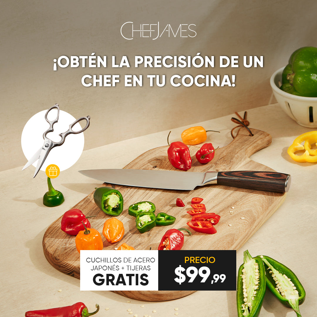 
                  
                    Chef James Professional Knife Set + Stainless Steel Multipurpose Scissors
                  
                