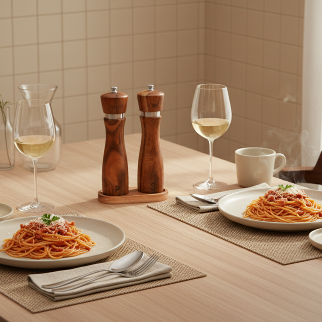Wooden Salt & Pepper Grinder Set – Chef James