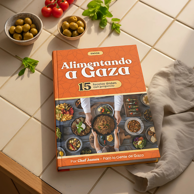 Alimentando a Gaza – Charity eBook with 15 Authentic Arab Recipes by Chef James