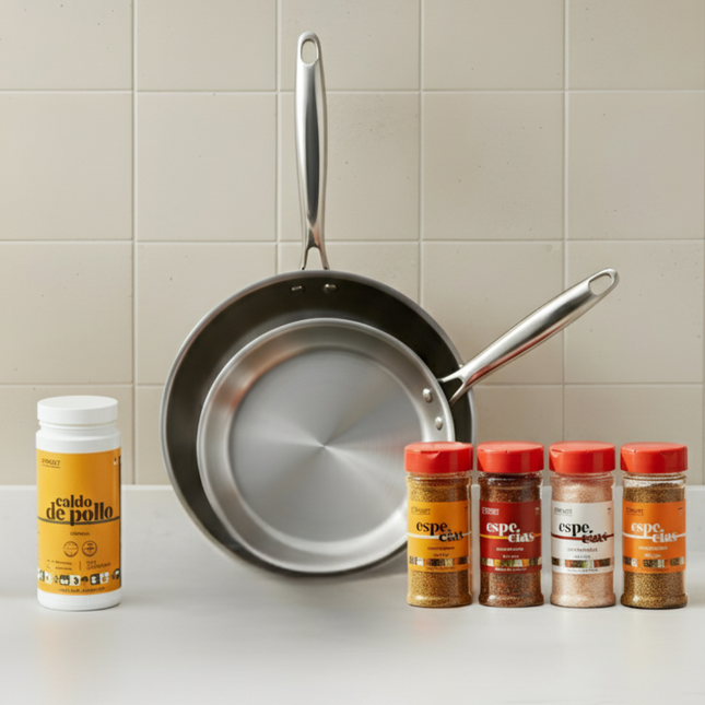 Chef James Bundle – Titanium Pan Set + Honest Farm Spices + Honest Farm Broth