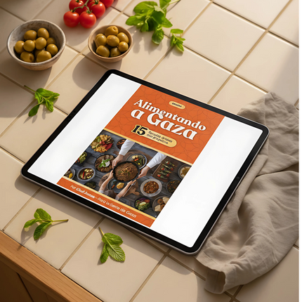 Alimentando a Gaza – Charity eBook with 15 Authentic Arab Recipes by Chef James