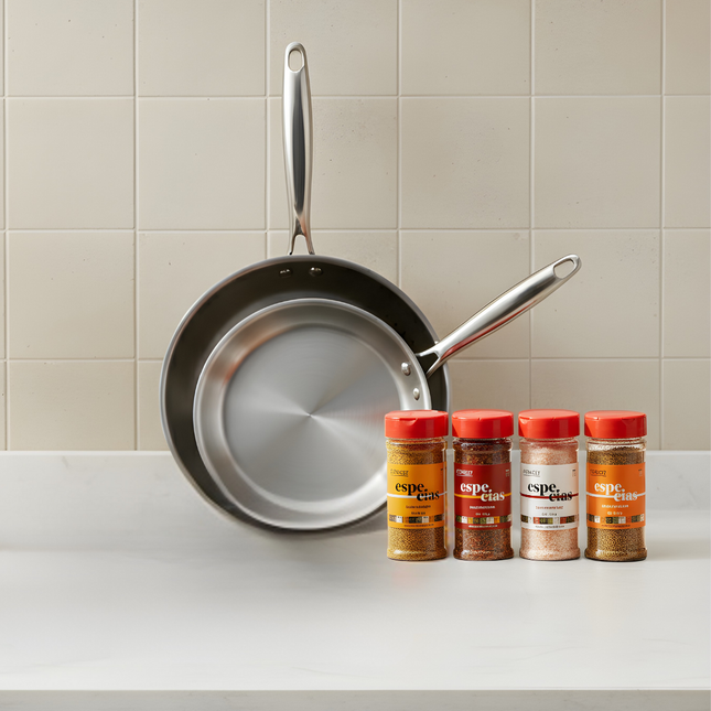 Chef James Bundle – Titanium Pan Set + Honest Farm Spices (50% OFF)