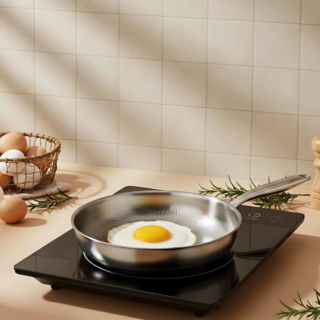 Chef's Set Pan Titanium Chef Pan Set by Chef James | Premium Titanium Cookware Set