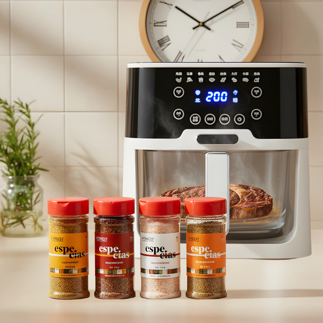 Turbo Crunch + Flavor: Chef James Glass Airfryer 2.0 + Honest Farm Spices
